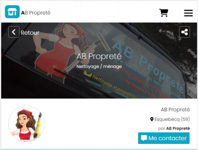 Création de notre page sur maboutik.fr